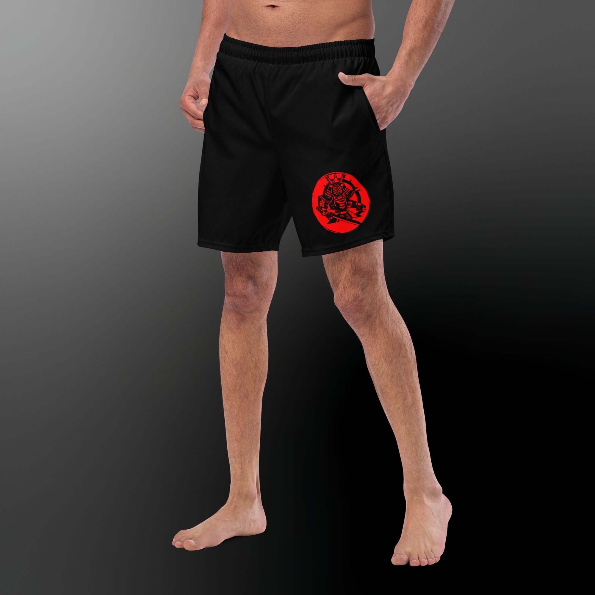 Blood Moon Samurai Swim Trunks