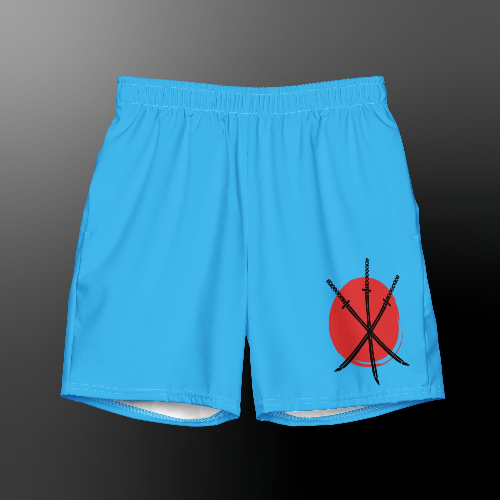 Red Trinity Sun Swim Trunks