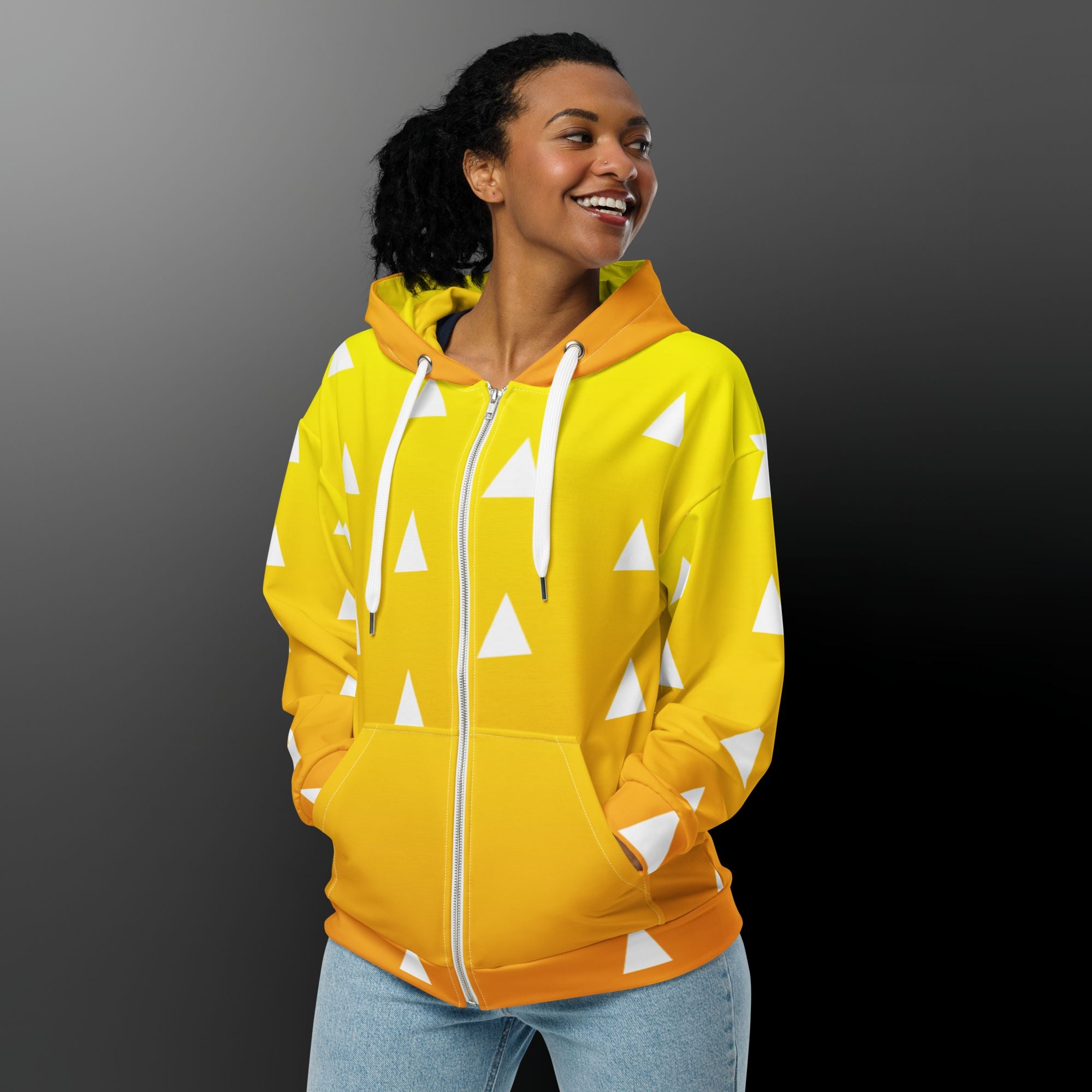 Unisex Sunset Zip Hoodie