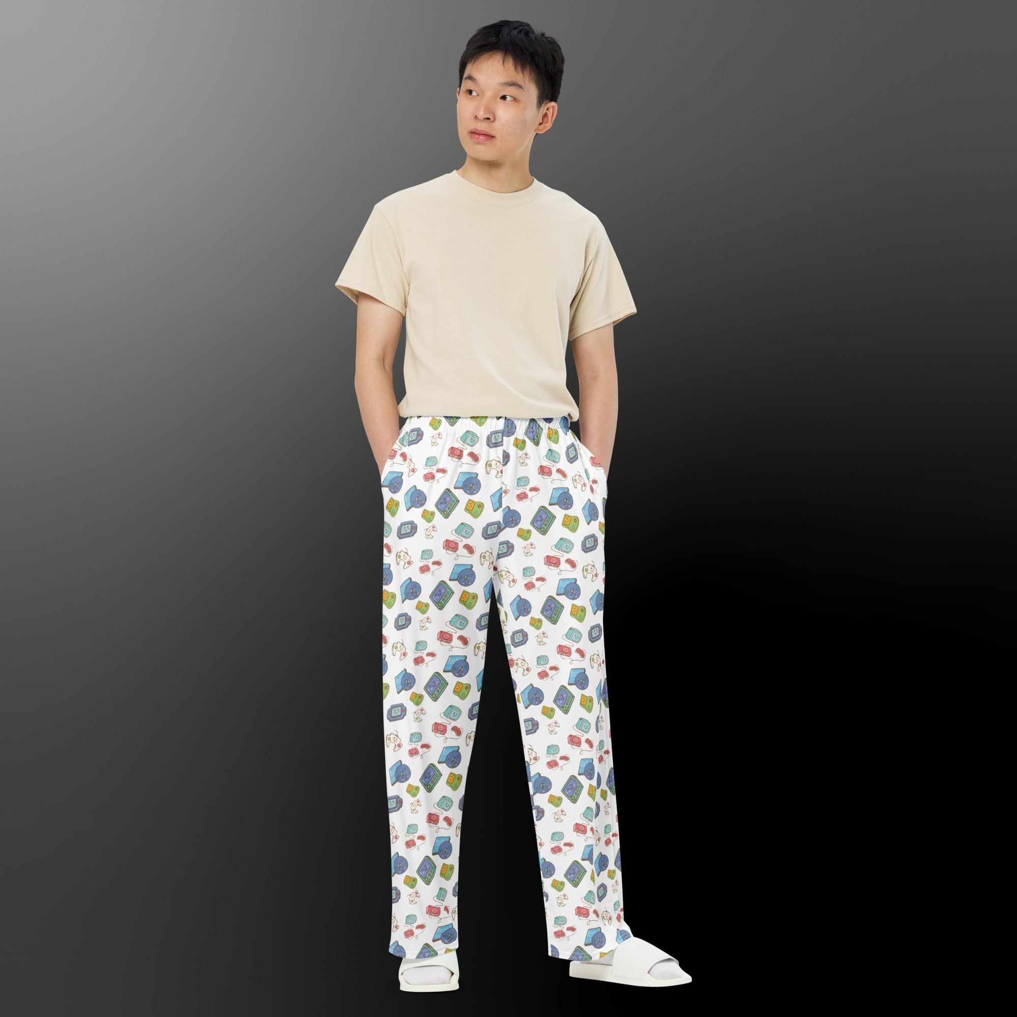 Unisex Cute Gaming Wide-leg Pants