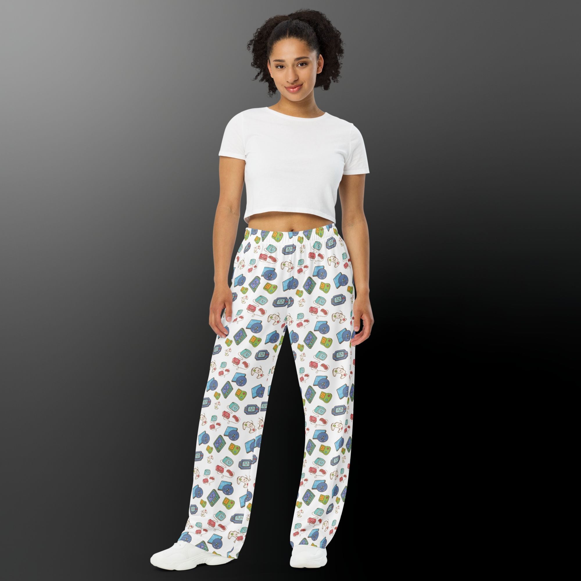 Unisex Cute Gaming Wide-leg Pants