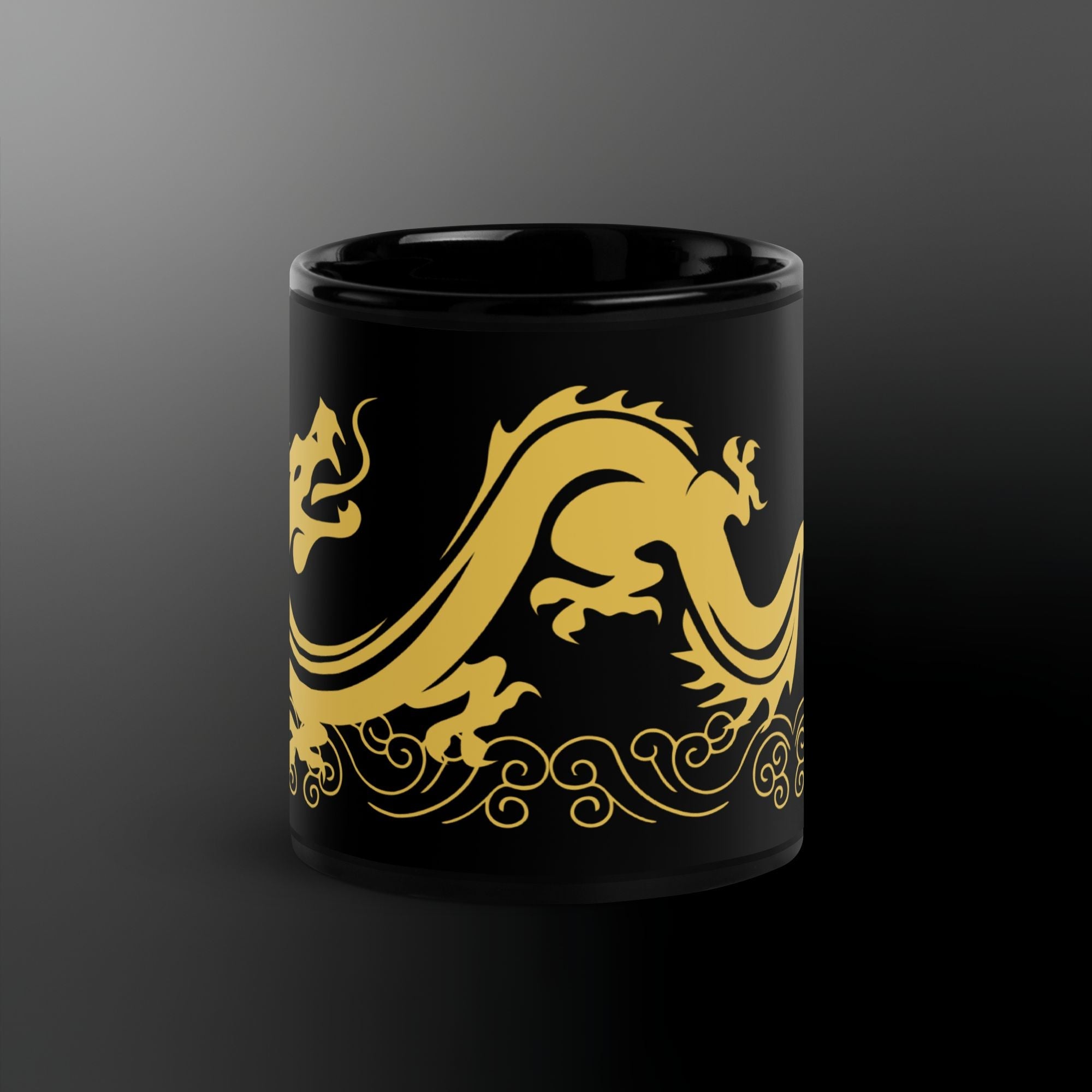 Dragon Black Glossy Mug