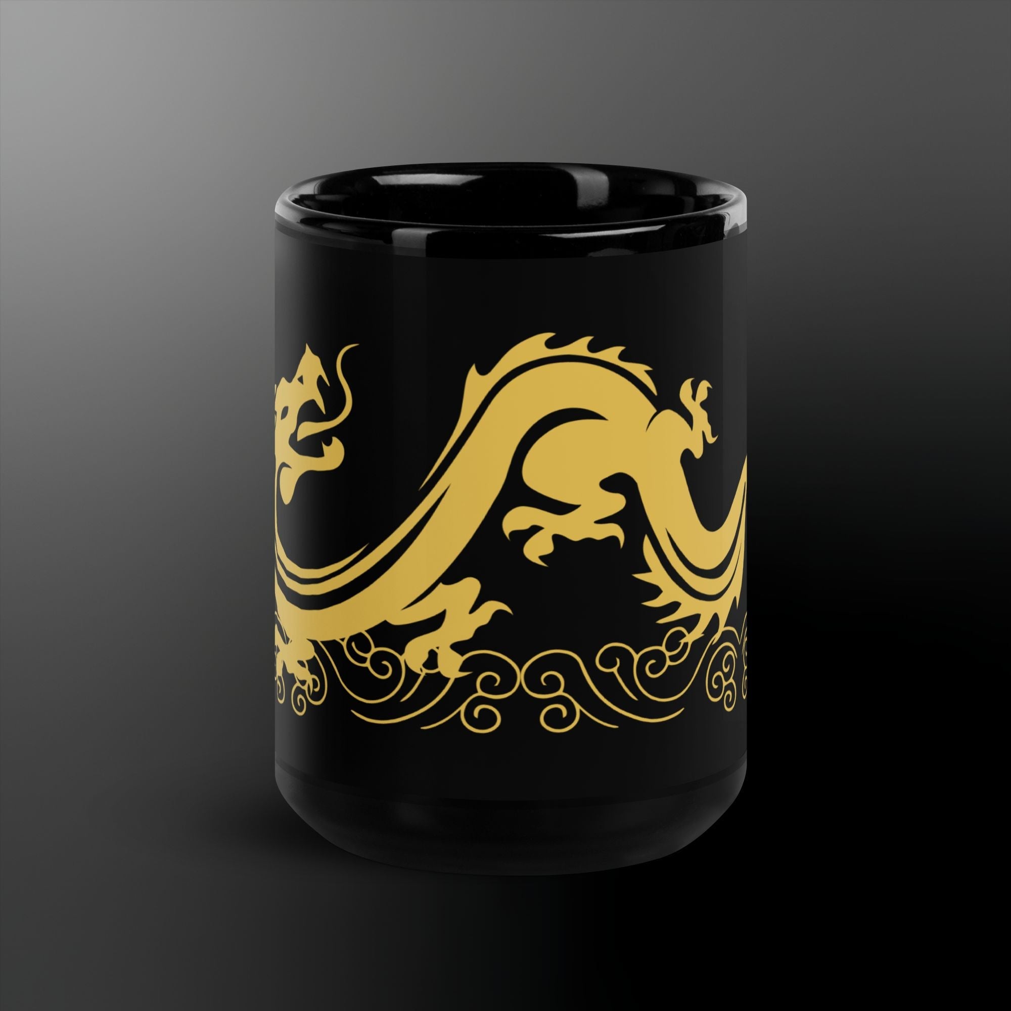 Dragon Black Glossy Mug