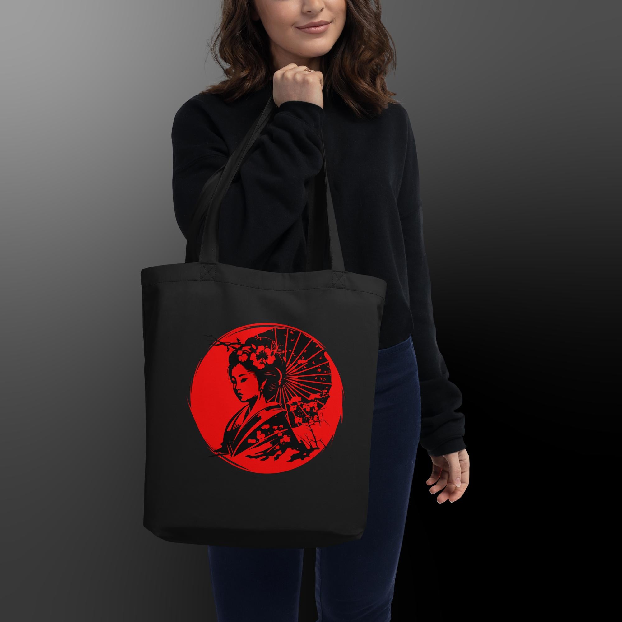 Blood Moon Geisha Eco Tote Bag