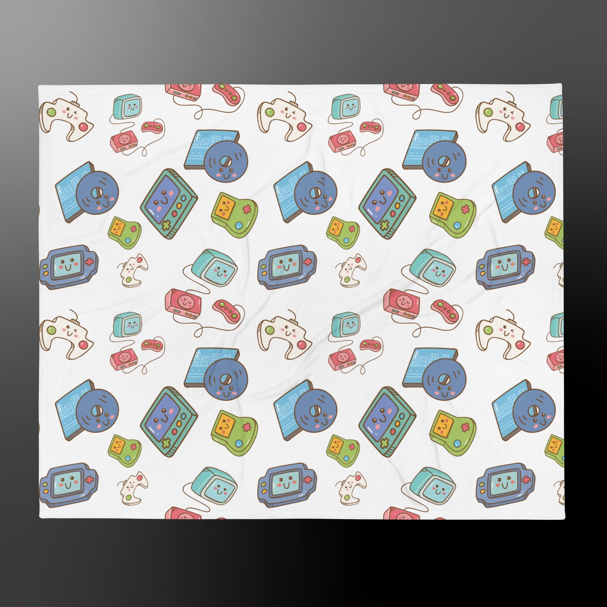 Cute Gaming Throw Blanket