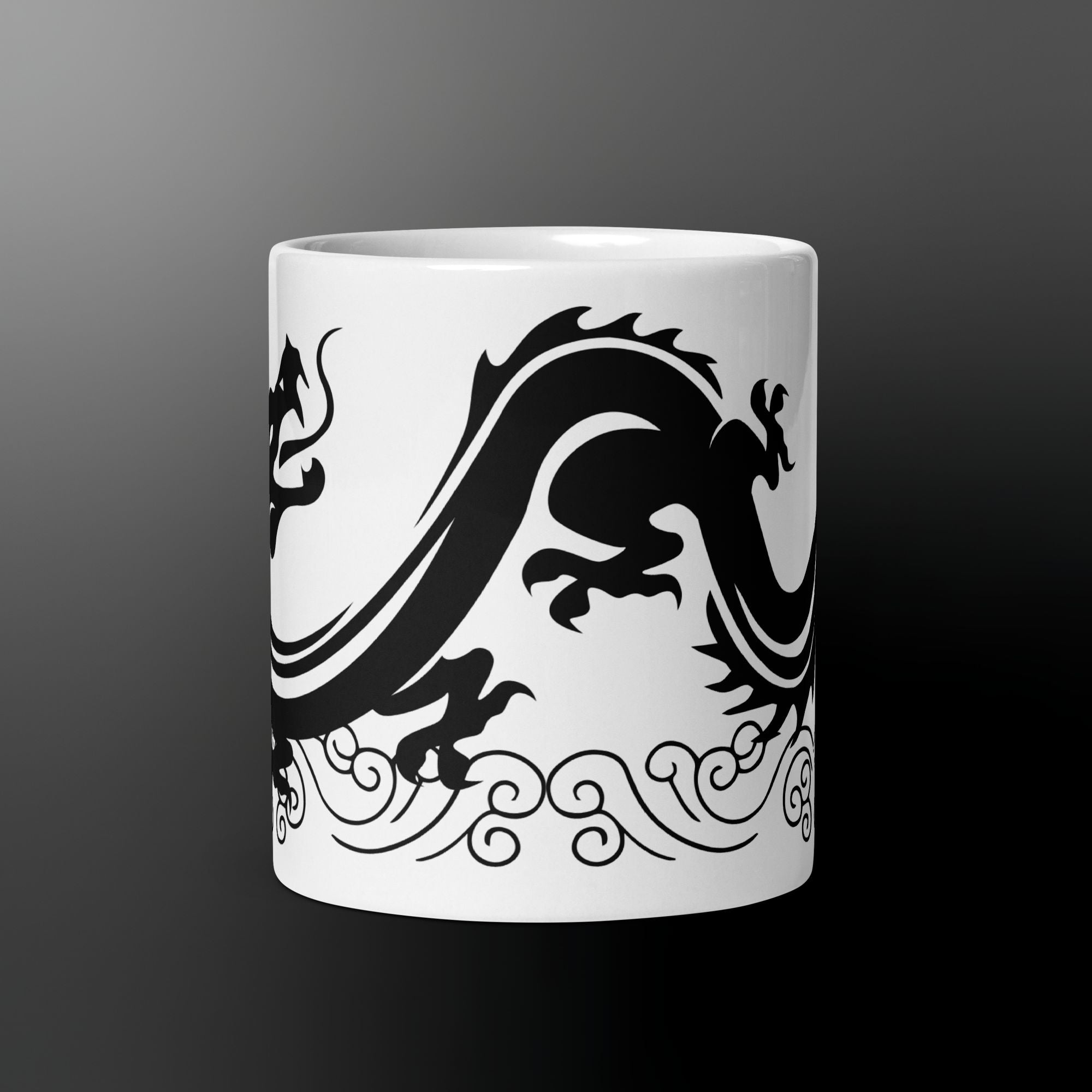 Dragon White Glossy Mug